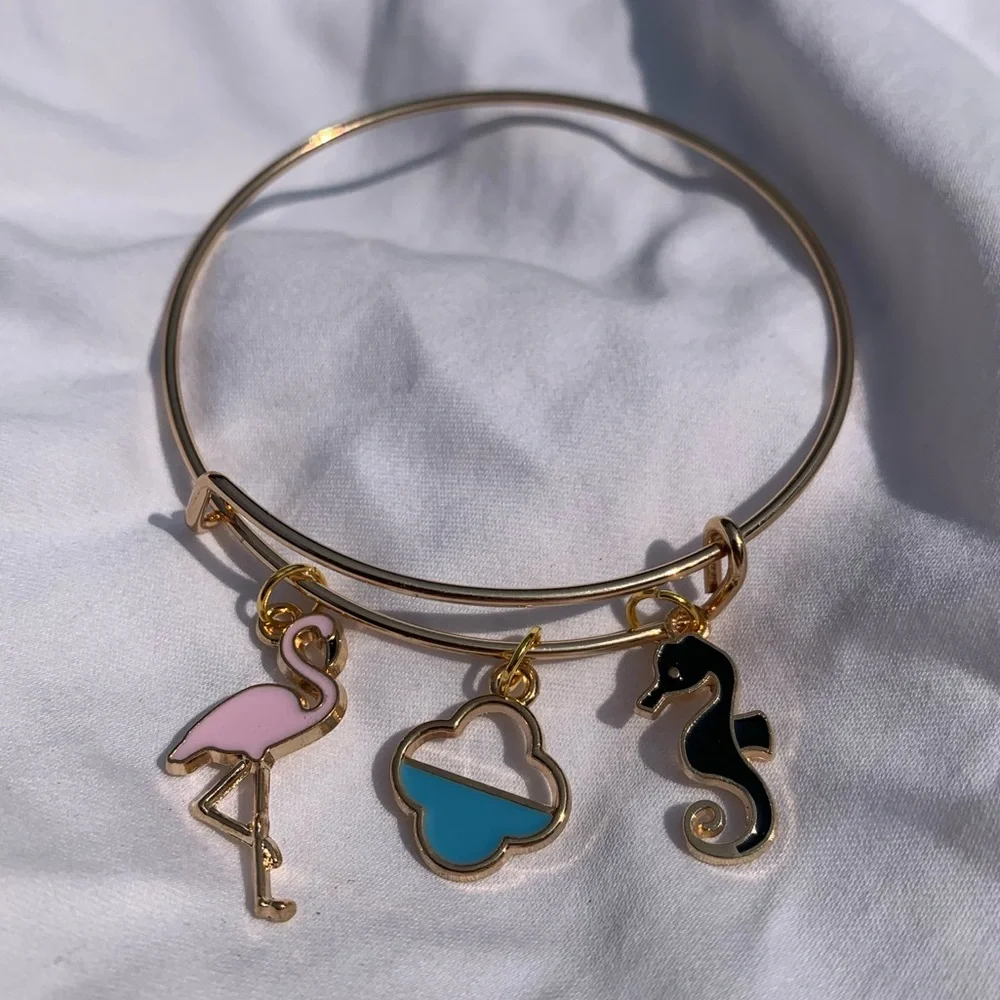 Brand New! Handmade! Adjustable Charm Bracelet - Picture 2 of 3